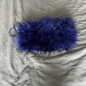 Cobalt feather tube top